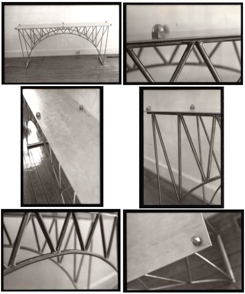 Tracy Sigler -- Steel and Aluminum Bridge Table