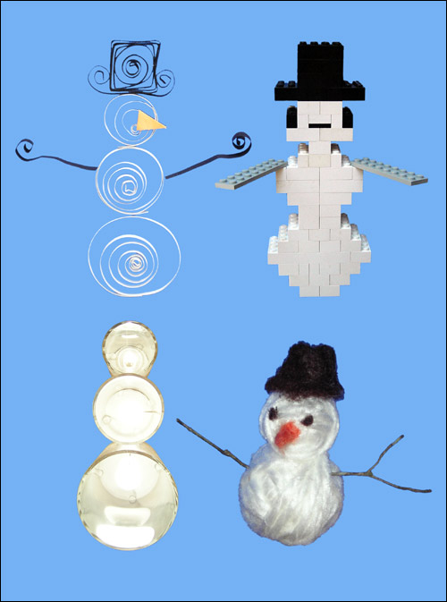 Christmas Card 2006 -- Snow People