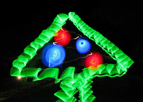 Christ Card 2008 - Large Scale Light Painting